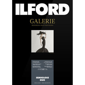 Ilford GALERIE Smooth Luster Duo Inkjet Paper, 280 gsm, 13x19", 25 Sheet Pack 