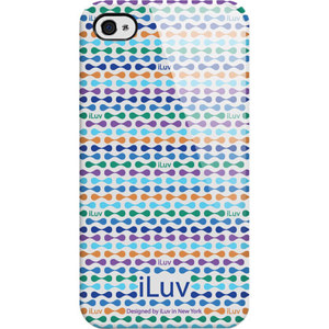 iLuv Hardshell Case for iPhone 4/ 4GS, Festival Blue: Picture 1 regular