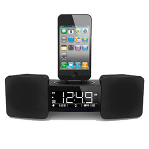 iLuv iMM155 Vibro II Dual Alarm Clock with Shaker, Black: Picture 1 regular