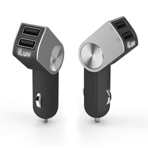 iLuv iAD610 DualPin Dual USB Car Charger IAD610BLK