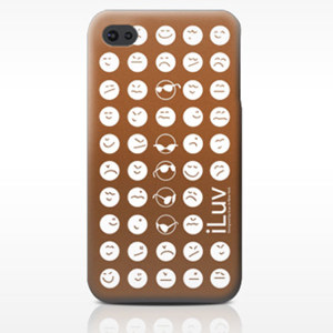 iLuv Soft-coated Emoticon Ultra Thin Case ICC731BRN