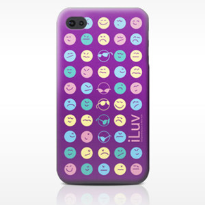 iLuv Soft-coated Emoticon Ultra Thin Case ICC731MIX