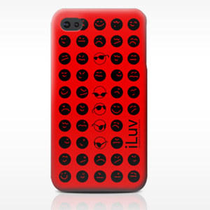 iLuv Soft-coated Emoticon Ultra Thin Case ICC731RED