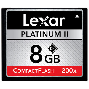Lexar LCF8GBBSBNA200 8GB, 200x CF Memory Card: Picture 1 regular