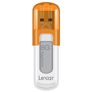 Lexar 8GB JumpDrive V10 USB Flash Drive, Blue: Picture 1 regular