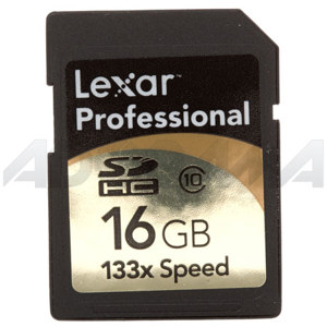 Lexar LSD16GCRBNA133 16GB, 133x SDHC Memory Card: Picture 1 regular