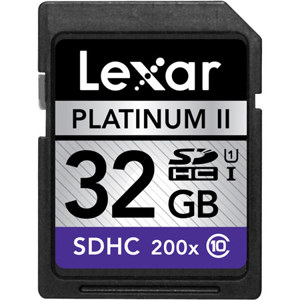 Lexar 32GB Class 10, 200x Platinum II Series Secure Digital Memory Card: Picture 1 regular