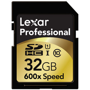 Lexar 32GB Professional SDHC UHS-I Class 10 Memory Card LSD32GCTBNA600