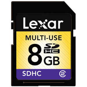 Lexar LSD8GBASBNA 8GB SDHC Memory Card: Picture 1 regular