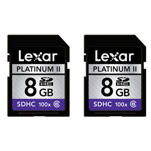 Lexar ILXSD8G12P22 8GB, 100x SDHC Memory Card 2-Pack: Picture 1 regular