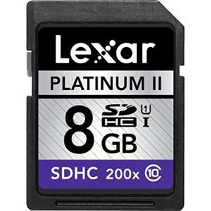 Lexar 8GB, 200x Platinum II Series Class 10 Secure Digital SDHC Memory Card: Picture 1 regular