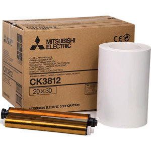  Mitsubishi Printer Roll Paper, 2 Rolls Per Box, 110 Prints per Roll,(8x12) for the CP-3800DW Dye Sublimation Thermal Printer 