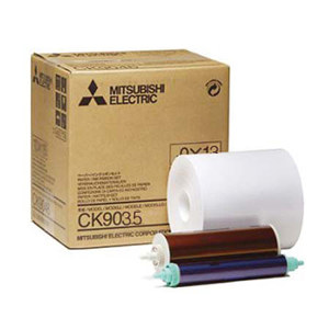  Mitsubishi 5" Wide Paper Roll & Inksheet for 680 Photos, Size: 3.5x5", for some CP Series Dye Sublimation Thermal Printers 