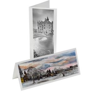  Museo #10 Panoramic Style Two-Sided Matte, Archival Inkjet Artist Cards, 220gsm, 100 Pieces with Matching Envelopes, 14mil. 