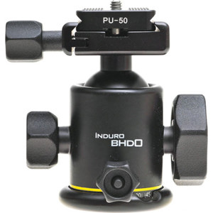  Induro BHD0 Magnesium Dual-Action Ballhead with Quick Release for Size 0 Tripods, Supports 17 lbs. 