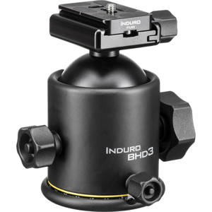  Induro BHD3 Magnesium Dual-Action Ballhead with Quick Release for Size 3 Tripods, Supports 55 lbs 