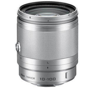 Nikon 1  10-100mm f/4.0-5.6 VR Lens for Mirrorless Camera, Silver - Refurbished by  USA 