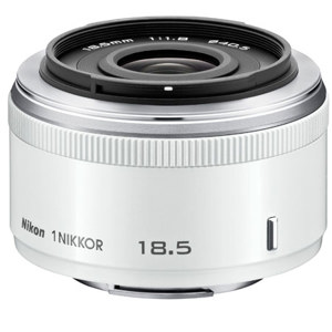  Nikon 1  18.5mm f/1.8 Lens for Mirrorless Camera System - White 