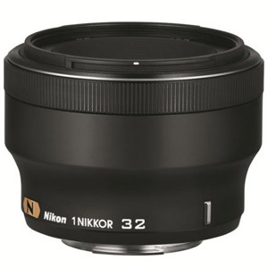  Nikon 1  32mm f/1.2 Lens for Mirrorless Camera System - Black 