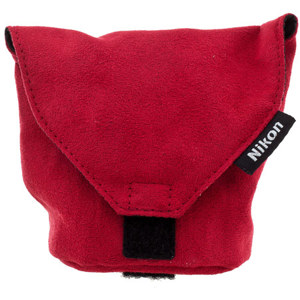  Nikon CL-N101 Soft Lens Case for 1 Nikkor VR 10-30mm f/3.5-5.6 Lens, Red 