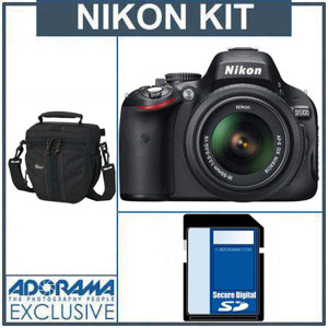 Nikon D5100 DX-Format Digital SLR Camera Kit 25478 C
