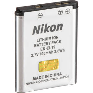 Image :  Nikon EN-EL19 Rechargeable Li-ion Battery Pack 