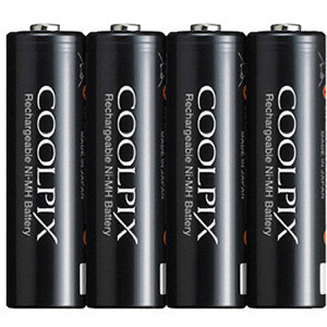 Image :  Nikon EN-MH2-B4 Rechargeable Nickel-Metal Hydride (Ni-MH) AA size batteries (Setof 4) 