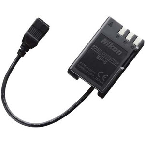 Image :  Nikon EP-5 Power Supply Connector Required when using EH-5A AC Adapter with the D5000 D40 and D60 Digital Cameras. 
