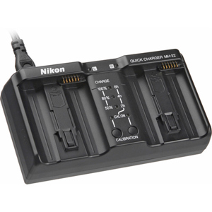 Nikon MH-22 Dual Battery Quick-Charger for the EN-EL4 amp; EN-EL4a Rechargeable Batteries Thumbnail Image