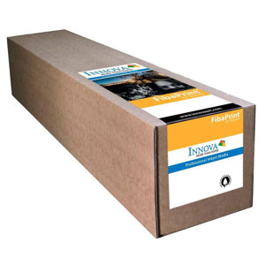  Innova Art F-Type Bright White Satin, Semi-Matte FibaPrint Inkjet Paper, 300gm2, 24"x49' (15m) Roll. 