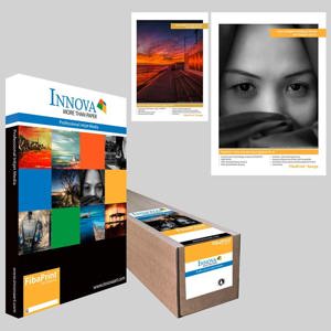  Innova Art F-Type Ultra Smooth, Brilliant White Gloss FibaPrint Inkjet Paper, 285gm2, 17x22", 25 Sheets 