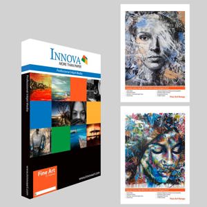  Innova Art Smooth Cotton High White Inkjet Paper, 225 gsm, 8.5x11", 10 Sheets 