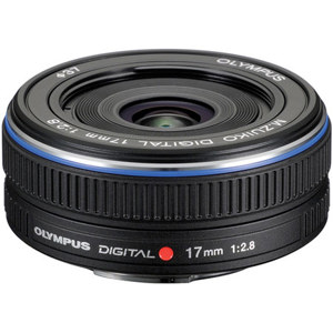  Olympus M. Zuiko Digital 17mm f/2.8 Lens - Black - for Micro Four Thirds System 