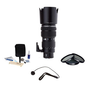  Olympus Zuiko 35-100mm F/2 EZ Digital Zoom Lens for E Series DSLRs - (Four Thirds System) - Lens Bundle - with Pro Optic 77mm Digital Essentials Filter Kit, Lens Cap Leash,Professional Lens Cleaning Kit 