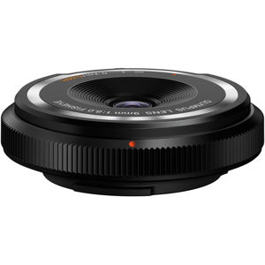  Olympus 9mm f8.0 Fisheye Body Cap Lens, Black - for Micro Four Thirds System #BCL-0980 