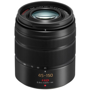  Panasonic LUMIX G Vario 45-150mm f/4.0-5.6 ASPH Lens for G Series Cameras, Black 