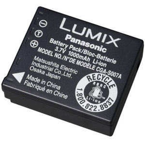 Image :  Panasonic Replacement Lithium Ion Rechargable Battery Pack (3.7v min. 970mAh) for many DMC-TZ Digital Cameras 
