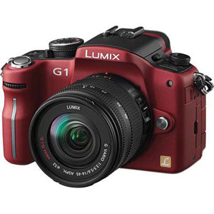 Panasonc Dmc-g1 Red 12.1mp Dslr W/14-45: Picture 1 regular