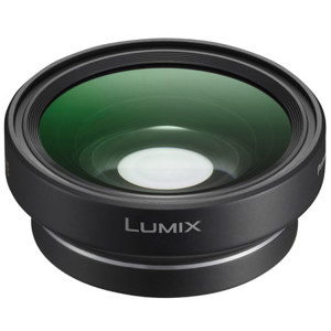  Panasonic DMW-GFC1 Fisheye Conversion Lens, with Adaptor Ring for 14-42mm F/3.5-5.6 Lumix GX Vario Power OIS Lens & H-H014 Lumix G 14mm, f/2.5 Aspherical Lens 