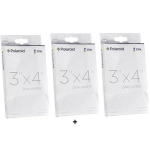 Polaroid 3x4" Zink Photo Paper 90 Sheets IPD3X4ZPP90