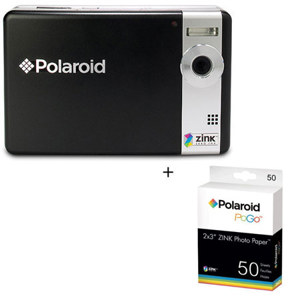 Polaroid PoGo Instant Digital Camera w/Integrated Printer & 50 Sheets 2x3 BUNDLE: Picture 1 regular