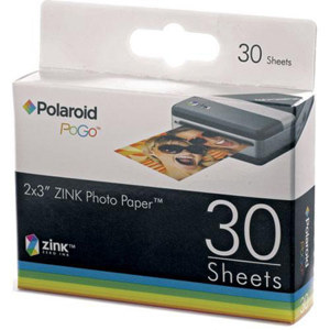 Polaroid PoGo ZINK Photo Paper (2x3") 30 Sheet Pack AZA03011B