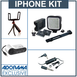Adorama Lighting and Microphone Package IPHONECKIT