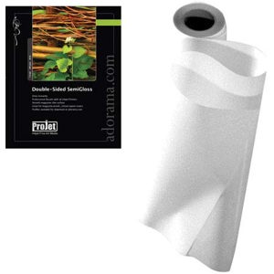  Projet Double Sided Semi-Gloss Surface Inkjet Paper, 7.0 mil., 8"x25' Roll 