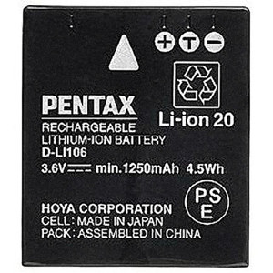 Image :  Pentax D-LI106 Rechargeable Lithium-Ion Battery 