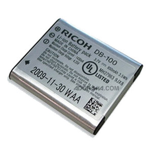 Image :  Ricoh DB-100 Lithium-ion Rechargeable Battery for CX3 and CX4 Digital Camera 
