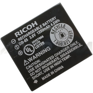 Image :  Ricoh DB-65 Lithium-ion Rechargeable Battery for the GR-III Digital Cameras 