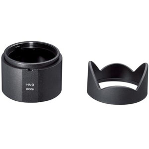  Ricoh HA-3 Hood with Adapter for Wide & Tele Conversion Lenses, for the GXR S10 24-72mm f/2.5-4.4 VC Camera Unit 