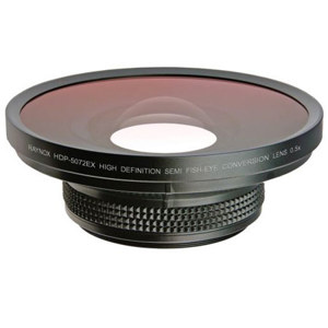  Raynox HDP-5072EX 0.5x HD Semi-Fisheye Conversion Lens for 72mm Filter Threads, 116mm Front Lens Element 