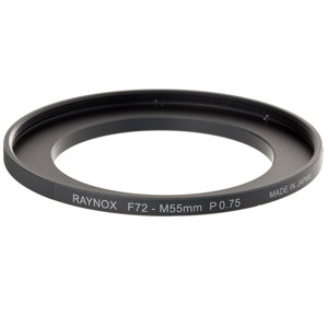  Raynox RA7255 72mm to 55mm Step-Up Adapter Ring 